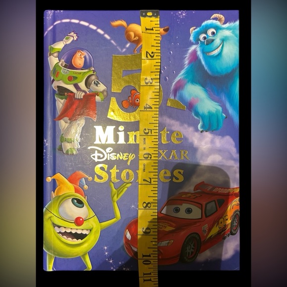 Disney Pixar 5 Minute stories hardcover book Monsters inc Incredibles Cars - Picture 6 of 7